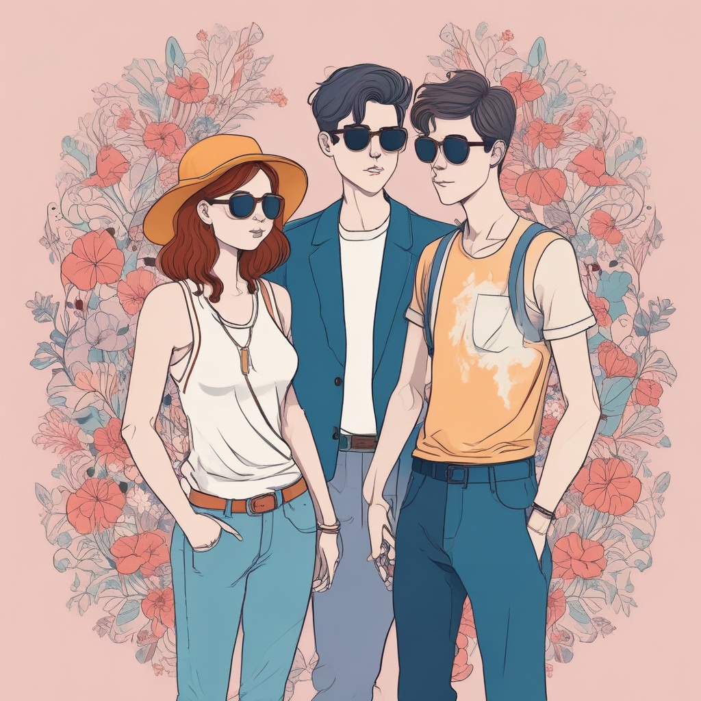 Cool couple illustration 1